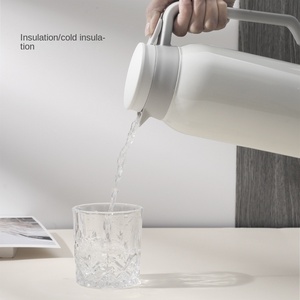 Taza termo de vacío de acero inoxidable 304 de gran <span class=keywords><strong>capacidad</strong></span> personalizada con mango de diseño moderno, termo doméstico para fiestas - Product Image 3