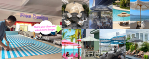 LS Double-Layer Wave Design Aluminum Pole White Big <strong>Umbrella</strong> | Beach, Market &amp; Wedding <strong>Sun</strong> Sunshade Outdoor <strong>Parasol</strong> <strong>Umbrella</strong> - Product Image 6