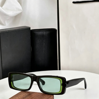 Lunettes de soleil polarisées de luxe haut de gamme, de marque de créateur, à dégradé classique, de forme carrée, avec monture en acétate, protection UV400, couleur noire, unisexe