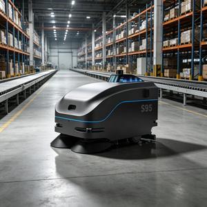 App Control Automatic <b>Mop</b> Washing Dust Collection Wet <b>Dry</b> Cleaning for Large Area Hospital Industrial Floor Scrubber - Product Image 1
