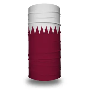Бандана с флагом Катара, нагреватель для шеи, снуд, футбольный шарф, многофункциональная накидка на голову, накидка на лицо, банданы, гетры
