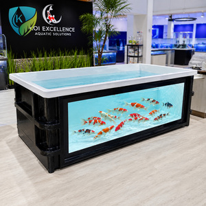 Fiberglass Koi Tank with Viewing Window Custom FRP Fish Tank for <strong>Aquarium</strong> and Koi Display - Product Image 4