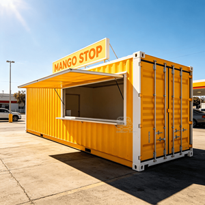 Restaurant mobile en conteneur maritime, boutique alimentaire modulaire, café, cuisine commerciale préfabriquée, bar à café en conteneur - Product Image 5