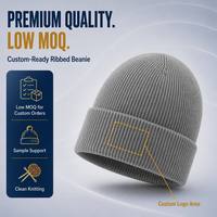 Gorro de Punto Gris para Adultos, Diseño Personalizado con Logotipo, Fabricación OEM/ODM, Venta al Por Mayor, MOQ Bajo, Etiquetas de Marca, Empaquetado
