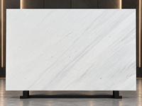 Dalles de marbre Bianco Sivec pour îlots de cuisine, comptoirs, revêtements de sol en jet d'eau, dessus de table, plateaux de douche, panneaux muraux découpés sur mesure