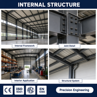 Kit de bâtiments préfabriqués en acier de nouvelle conception avec colonnes et poutres en acier de haute qualité, structure en acier pour entrepôt