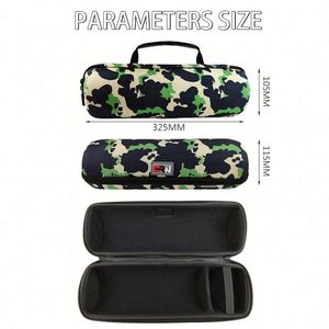 Estuche cilíndrico de EVA para almacenamiento de altavoces para exteriores, resistente a la presión, impermeable, portátil, bolsa de transporte para audio - Product Image 6