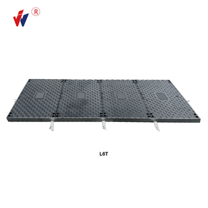 Couvercle de regard carré en fonte ductile robuste L2T L3T L4T pour télécommunications EN124 GGG 500-7 C250, <span class=keywords><strong>peinture</strong></span> bitumineuse noire, certifié CE - Product Image 6