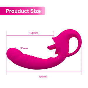 Dildo Vibrator cho phụ nữ quan hệ tình dục đồ chơi dildos vài lesbian quyến rũ lưỡi liếm rung thủ dâm massage Stick chèn tôi - Product Image 4