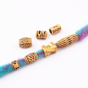 Bẩn bện đồ trang sức lỗ lớn gỗ nhựa Hollow Bead mũ nón phụ kiện Acrylic & lucite rải rác hạt cho mũ DIY - Product Image 4