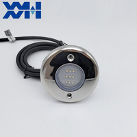 Lampe LED murale en acier inoxydable 316, télécommande, étanche IP68, lumière sous-marine pour aménagement paysager et piscines