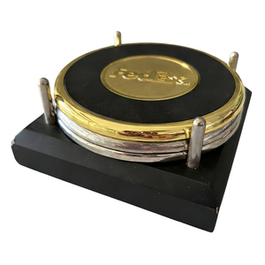 Posavasos <span class=keywords><strong>de</strong></span> Metal Personalizados con Base <span class=keywords><strong>de</strong></span> <span class=keywords><strong>Cuero</strong></span>, Tapetes para Bebidas con Logotipo <span class=keywords><strong>de</strong></span> Marca Grabado, Producción Rápida, Plazo Prometido - Product Image 3