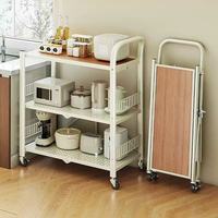 Étagère de rangement de cuisine pliable multi-usages en acier moderne SHINEHOUSE à 3 niveaux pour four/micro-ondes