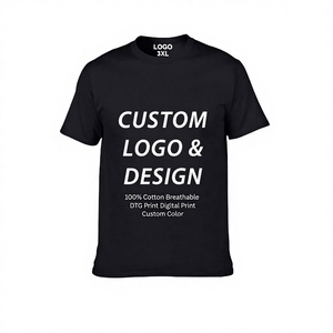 T-shirt en coton à manches courtes et col rond avec logo personnalisé, imprimé pour la promotion, les événements et les vêtements d'équipe - Product Image 3