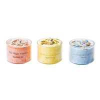 Lilin Aromaterapi Herbal Kristal Beraroma Freesia, Lilin Kedelai Buatan Tangan, Ornamen Aroma Bunga Es Taman Mistis, Hadiah Mewah