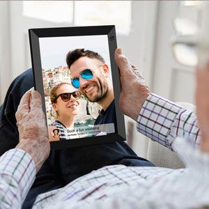 <b>Large</b> Digital Video <b>Photo</b> <b>Frame</b> Custom Logo Black Color Touch Screen Smart Picture Display <b>Frame</b> with SD Card - Product Image 6