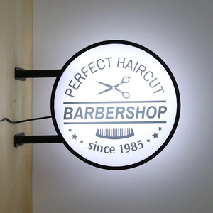 Insegne Luminose Bifacciali a LED, Cartelli Pubblicitari Impermeabili per Esterni, Bianco e Nero, Direttamente dalla Fabbrica - Product Image 1