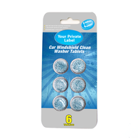 Comprimés de détergent effervescent concentré dans des paquets de cartes en papier jetables Comprimés de nettoyage de lave-glace et de vitres de voiture