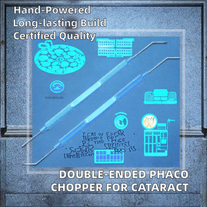 เครื่องตัดตาแบบใช้มือสองด้านสำหรับการผ่าตัดต้อกระจก เครื่องมือจักษุวิทยา ทำจากสแตนเลสไทเทเนียม - Product Image 2