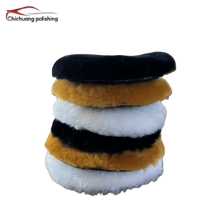 Tampon de polissage en laine double face blanc de 7 pouces (180 mm) avec filetage 5/8-11, tampon de polissage en laine douce pour finition des surfaces de carrosserie automobile et de meubles (OEM) - Product Image 3