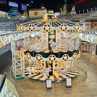 Fun Fair Rides Super Double Decker Carrousel High Manufacturers Standard Merry Go Round à vendre