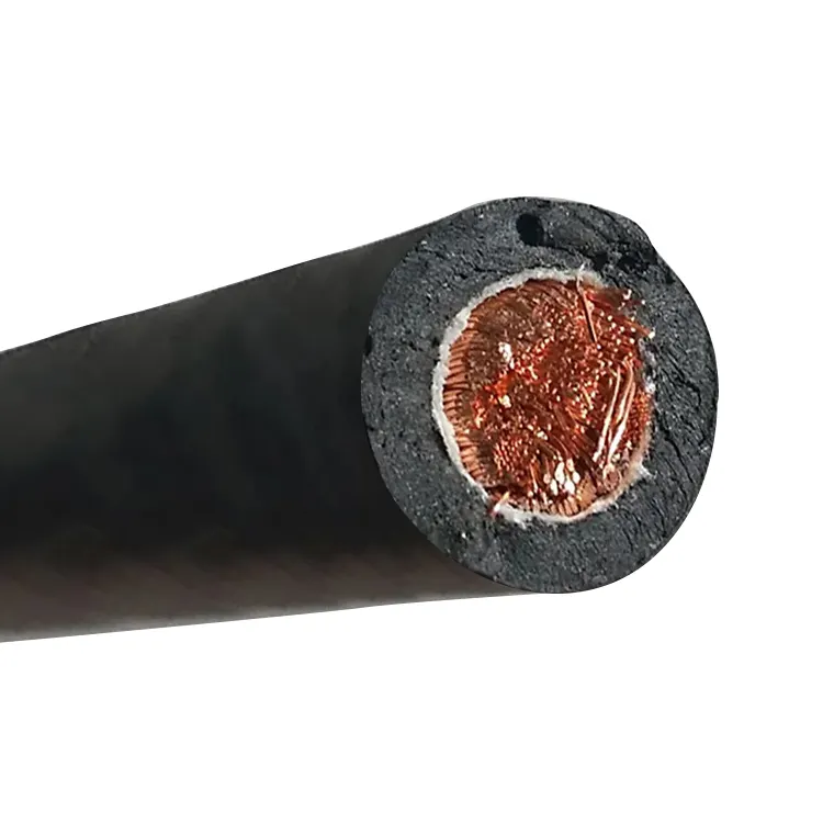 Cable de soldadura de aluminio y cobre 1/0 2/0 3/0 4/0 AWG 16mm 25mm2 35mm 35mm2 50mm2 70mm 500amp 300amp de goma para el hogar
