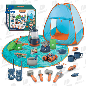 Ensemble de Camping <span class=keywords><strong>pour</strong></span> enfants, avec tente, kit d'outils, équipement de Camping, avec poêle et walkie-talkie, <span class=keywords><strong>pour</strong></span> <span class=keywords><strong>cadeau</strong></span> d'anniversaire de petite Explorer - Product Image 4