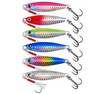 เหยื่อตกปลาโลหะน้ำหนัก 10 กรัม 20 กรัม 30 กรัม แบบเต็มน้ำ 6 สี ตีไกล เหยื่อปลอมแบบแข็ง เหยื่อตะกั่ว - Product Image 1