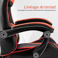 VANBOW Chaise de Gamer Ergonomique Pivotante avec Massage et Repose-Pieds pour PC, Bureau et Gaming