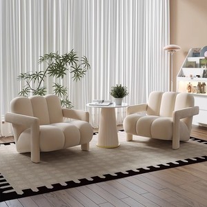 <span class=keywords><strong>Canapé</strong></span> individuel moderne et minimaliste en tissu, design créatif, pour salon, petit <span class=keywords><strong>canapé</strong></span> de <span class=keywords><strong>d</strong></span>étente de luxe léger - Product Image 3