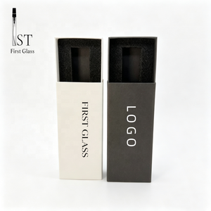 Caja de papel para perfume blanca y negra en stock, caja de regalo con inserto de esponja de papel, impresión de logotipo para botella de perfume de vidrio, cajas de papel para cosméticos - Product Image 1