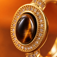 Bague JinSpark 'Infinity Fortune' avec pièces de monnaie entrelacées, zircon marquise, plaqué or, talisman de luxe pour la prospérité, pour femme