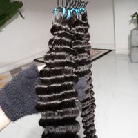 15A Mèches de cheveux humains indiens Deep Wave, vierges bruts, cuticules alignées, vente en gros, meilleure qualité, tissage de cheveux humains indiens bruts