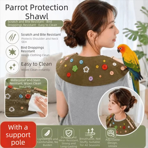 Protezione per Spalle Anti-Morso per Uccelli, Mantella per Pappagalli con Anelli per Caviglie, Lavabile in Denim, per Addestramento, per Proprietari di Uccelli - Product Image 6