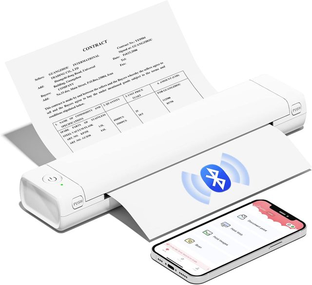 Mini Printer A4 Portable Printer Phomemo M08F Thermal Printer Inkless Tattoo Stencil Machine Mobile Phone Compact