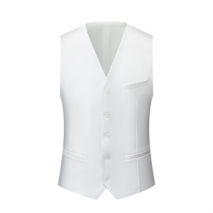 <span class=keywords><strong>Costume</strong></span> Homme Sur Mesure Formel à Revers Châle <span class=keywords><strong>Blanc</strong></span>, Ensemble 3 Pièces pour <span class=keywords><strong>Mariage</strong></span>, Smoking de Marié - Product Image 5
