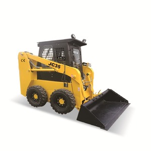 Chargeuse sur pneus JC35 à moteur diesel, jaune, à rayon de braquage court - Product Image 1