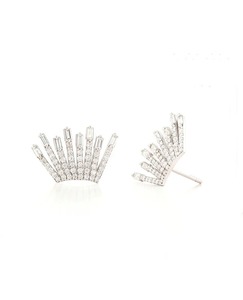 Best Quality Moissanite Engagement Earrings For Women Designed For Engagement Ceremonies Wedding Functions Available For Sale - Product Image 2