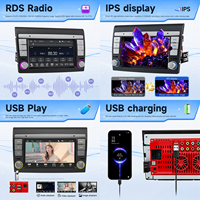 Autoradio Android Auto BQCC 7 pouces IPS MP5 avec écran Carplay, FM AM RDS BT FM AHD, système multimédia stéréo pour véhicule Fiat Bravo 2007-2014