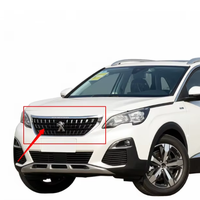 Grille centrale avant, grille supérieure du pare-chocs avant avec cadre brillant OE YL004101DX pour Peugeot 3008 4008 5008, boîtier de grille en plastique