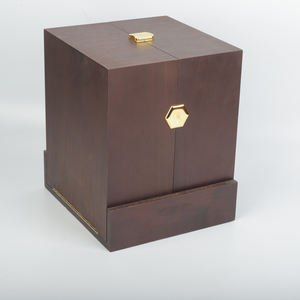 กล่องเก็บของไม้แกะสลักหรูหราทำมือ รูปทรงสี่เหลี่ยมผืนผ้า ทำจากไม้เอ็มดีเอฟ พกพาสะดวก ใช้เป็นกล่องโชว์งานฝีมือหรือกล่องของขวัญ - Product Image 1