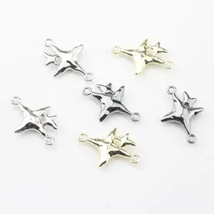 Wholesale Price Electroplated Star Shape Pendant DIY Jewelry Earrings Necklace Bracelet Accessories