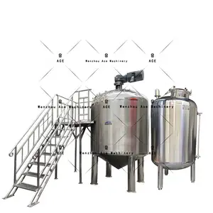 Multi Liquor Honey Food Oil Juice Urea 304 Double Jacketed Stainless Steel Sterile Storage Tank With Conical Bottom