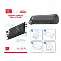 Protection d'écran en verre trempé anti-explosion HD pour console de jeux portable Nintendo Switch Lite OLED, film protecteur