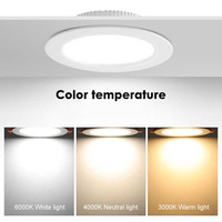 En gros, Cadre de spot encastré en aluminium pour downlight SMD, blanc/noir, LED, indice IP44, pour plafonnier domestique et de bureau