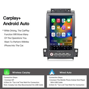 Autoradio Android 14 con Schermo Verticale da 12,8'' GPS Navi Stereo Lettore Multimediale Video per <span class=keywords><strong>Ford</strong></span> Taurus 2010-2019 Carplay 4G - Product Image 5