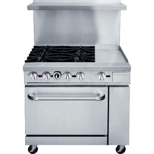 Meilleures solutions de cuisine : équipement de cuisine combiné, cuisinières à 2 brûleurs avec four de boulangerie, cuisinière à gaz en acier inoxydable avec plaque de cuisson - Product Image 3
