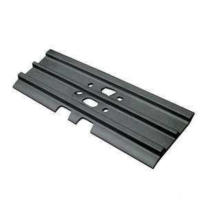 Plaque de chenille en acier pour excavatrice HongWang, triple grousse, matériau 23MnB/25Mnb, dureté HRC43-49, poids 5-30 kg, noir/jaune - Product Image 2