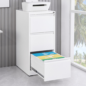 Tùy chỉnh dễ dàng lắp ráp văn phòng thép lưu trữ bên tủ tập tin kim loại dọc 3 ngăn kéo tủ hồ sơ thép - Product Image 3