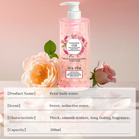 Gel Douche Hydratant Marque Blanche Éclaircissant Blanchissant Naturel au Pétale Bio